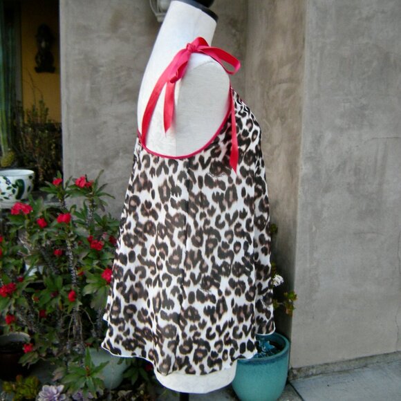 Victoria's Secret S/P Leopard Print & Pink Babydoll - Picture 4 of 10